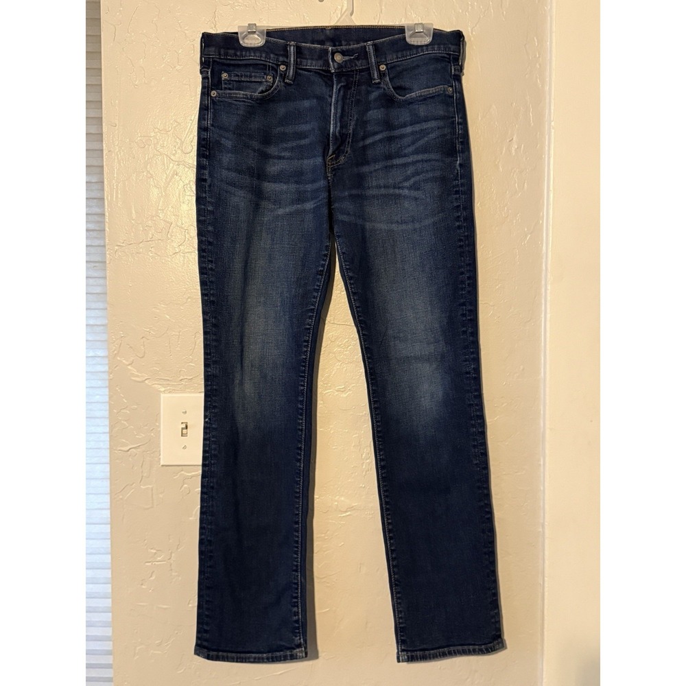 Abercrombie & Fitch Jeans Mens 32x32 Straight Stretch 90s Denim Dark Wash